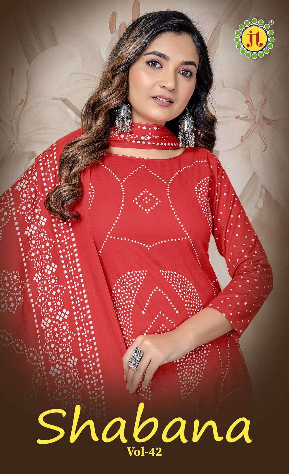JT TEXTILE SHABANA VOL-42 PURE COTTON PRINTED DRESSES-00201