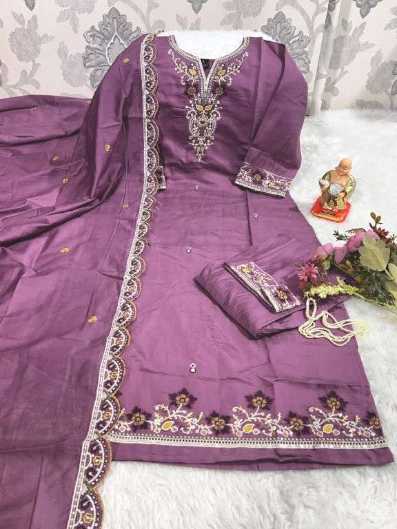 JYOTI VOL-273 BY ASLIWHOLESALE DESIGNER PURE COTTON EMBROIDERY PRINTED DRESSES-00233