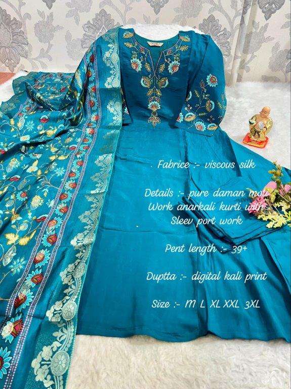 JYOTI VOL-274 BY ASLIWHOLESALE DESIGNER PURE VISCOSE EMBROIDERY DRESSES-00233