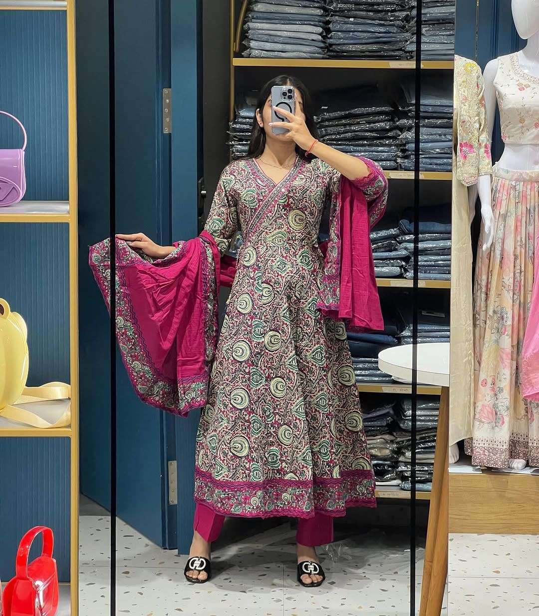 JYOTI VOL-278 BY ASLIWHOLESALE DESIGNER PURE COTTON PRINTED DRESSES-00233