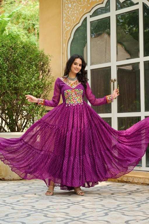 K-1182 BY ASLIWHOLESALE DESIGNER PURE FAUX GEORGETTE EMBROIDERY PRINTED SAREES-00014