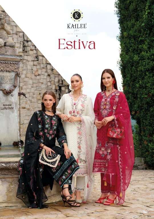 KAILEE FASHION ESTIVA PURE VISCOSE ORGANZA DRESSES-00014