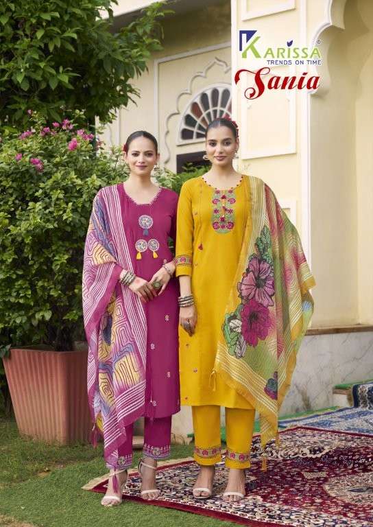 KARISSA SAINA PURE COTTON HANDWORK DRESSES-00140