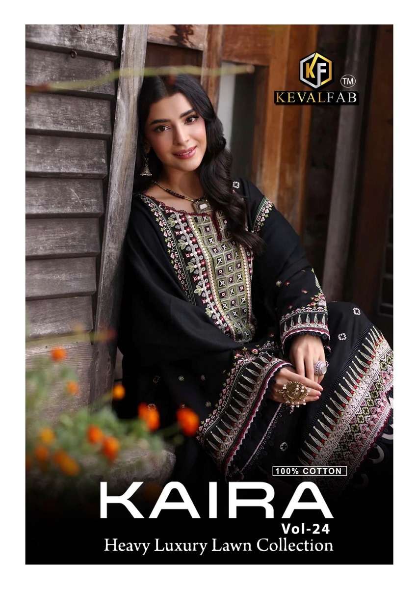 KEVAL KAIRA VOL-24 24001 TO 24006 SERIES PURE COTTON PRINTED DRESSES-00015