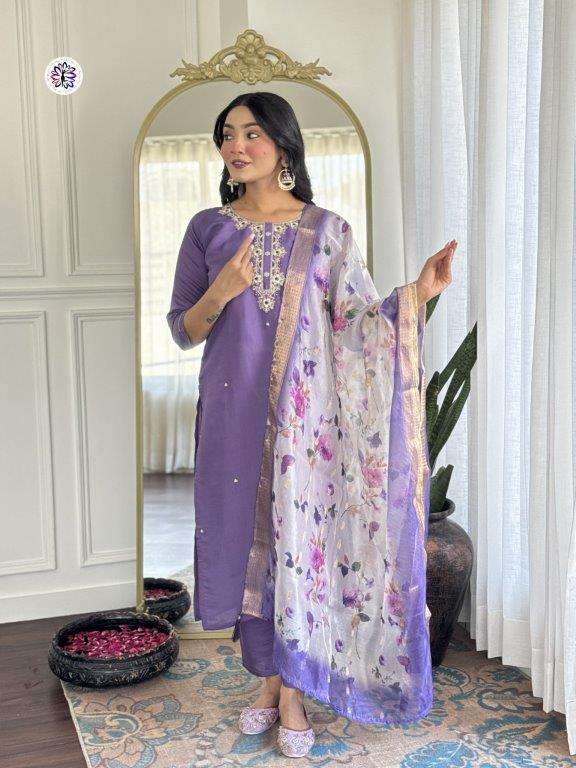 KF-5122 BY ASLIWHOLESALE DESIGNER PURE VISCOSE RAYON EMBROIDERY DRESSES-00096