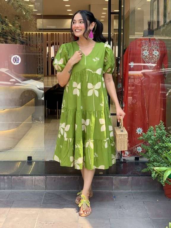 KF-807 BY ASLIWHOLESALE DESIGNER PURE RAYON PRINTED KURTIS-00096