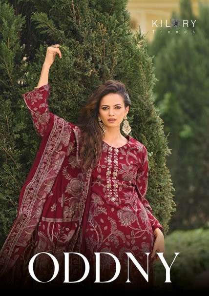 KILORY TRENDZ ODDNY PURE MUSLIN HAND WORK DRESSES-00028