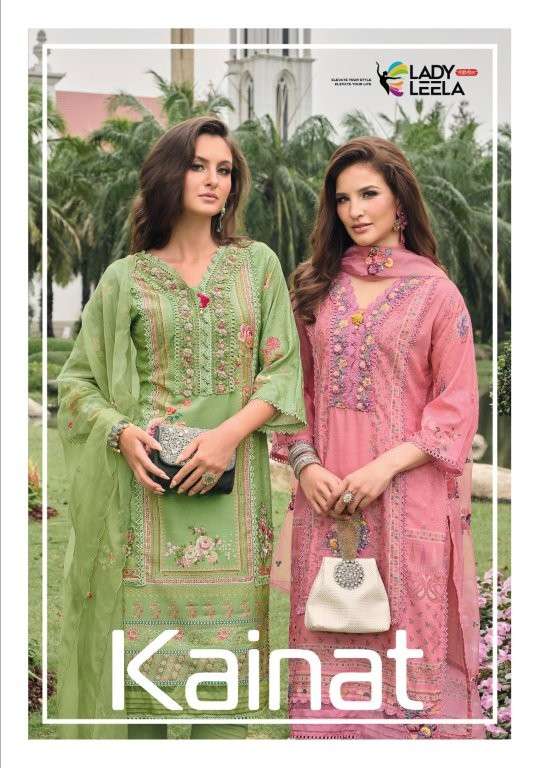LADY LEELA KAINAT PURE MUSLIN PRINTED HANDWORK DRESSES-00028