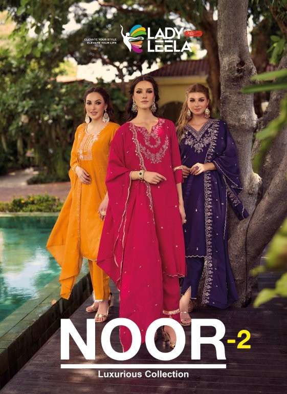 LADY LEELA NOOR VOL-02 PURE VICHITRA SIMMER HAND WORK DRESSES-00028