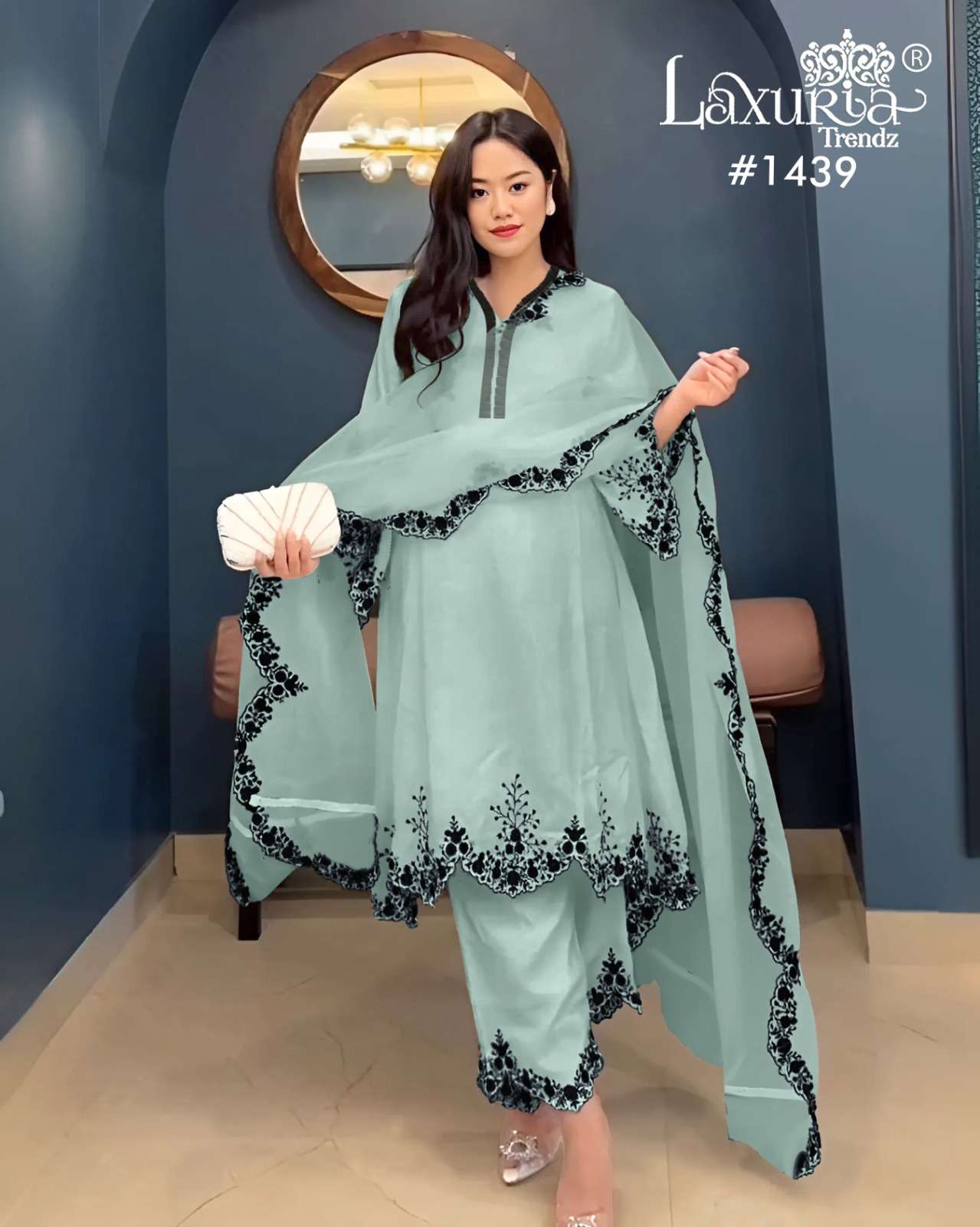 LAXURIA TRENDZ 1439 HEAVY FAUX EMBROIDERY PAKISTANI DRESSES-00005
