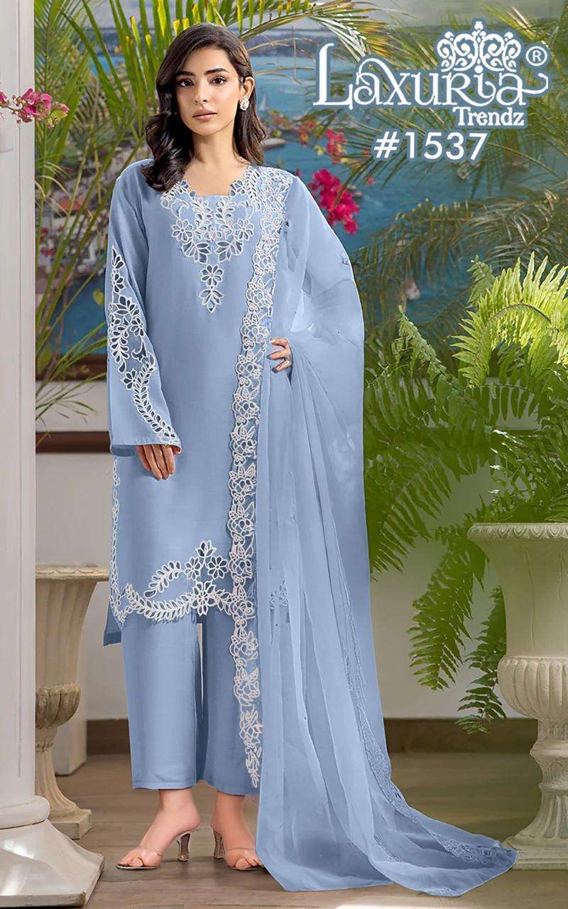 LAXURIA TRENDZ 1537 PURE JAM SATIN PAKISTANI DRESSES-00005