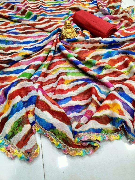  LEHARIYA BY ASLIWHOLESALE DESIGNER  PURE GEORGETTE BANDHNI PRINTED SAREES-00090
