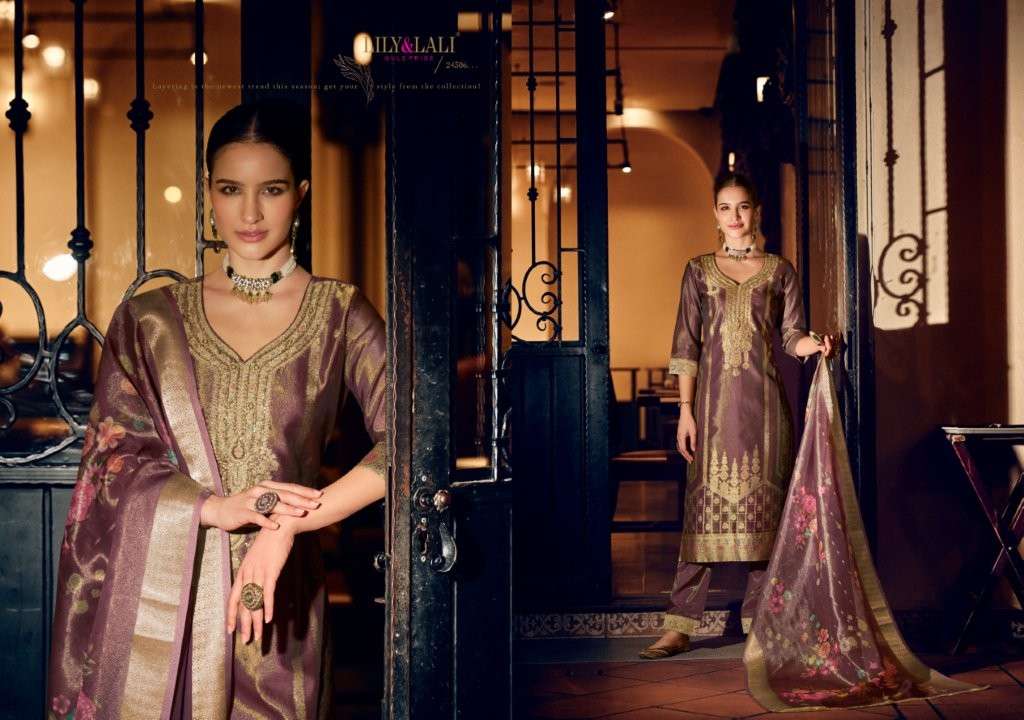 LILY AND LALI FARIDAN VOL-02 PURE JACQUARD SILK HANDWORK DRESSES-00028