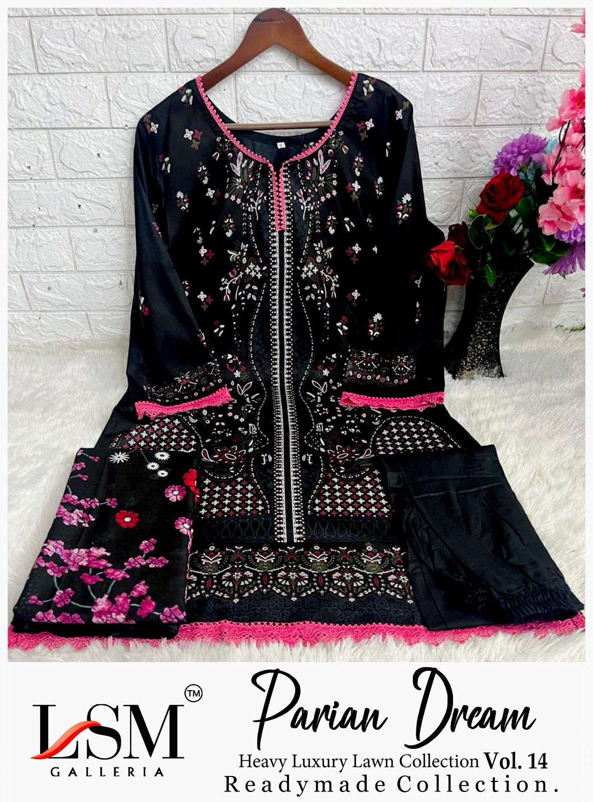 LSM GALLERIA PAARIAN DREAM VOL-14 RM PURE LAWN PAKISTANI DRESSES-00062