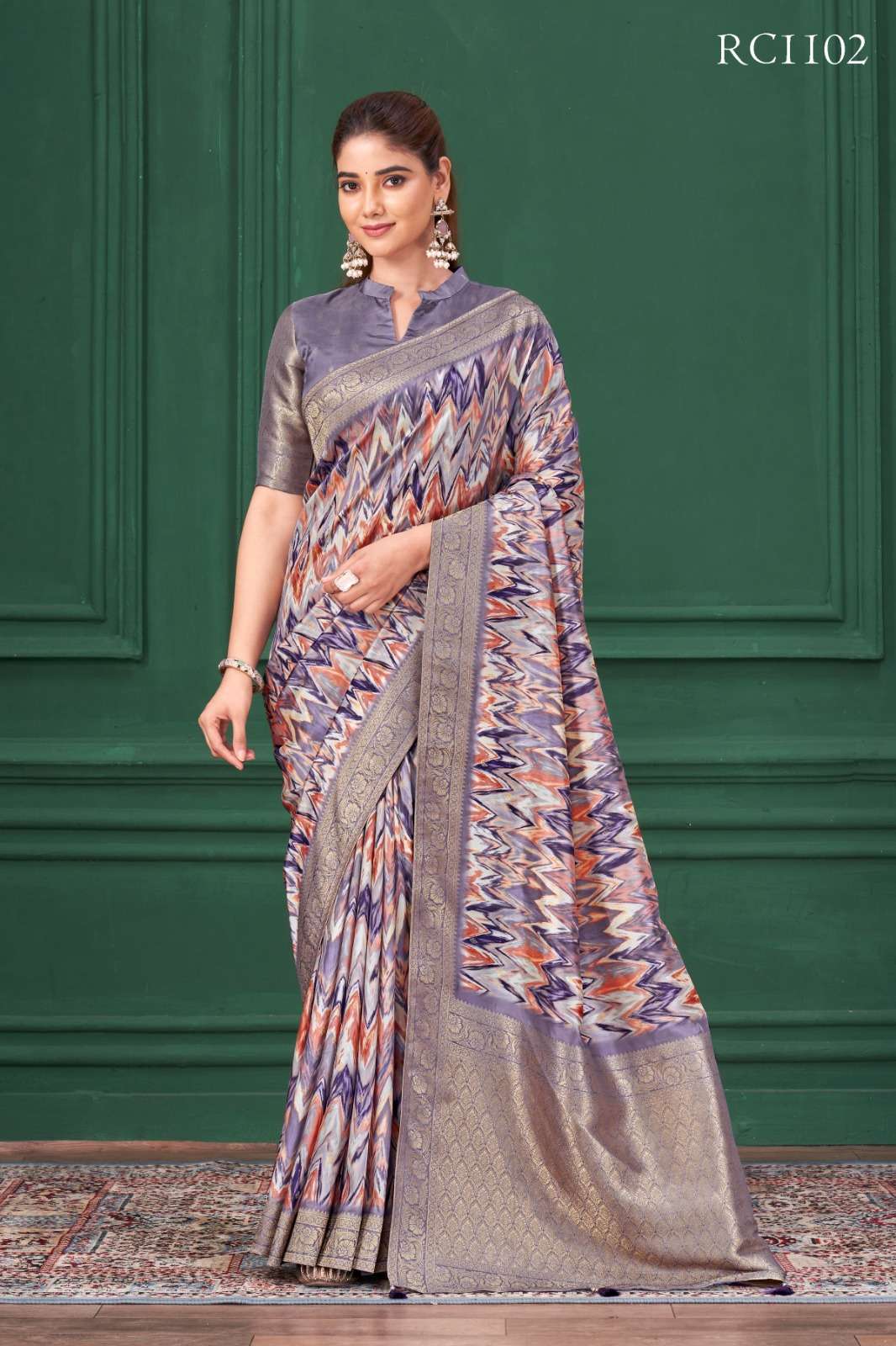 MAHOTSAV MOHIRA 1101 TO 1106 SERIES PURE SILK PRINTED SAREES-00276