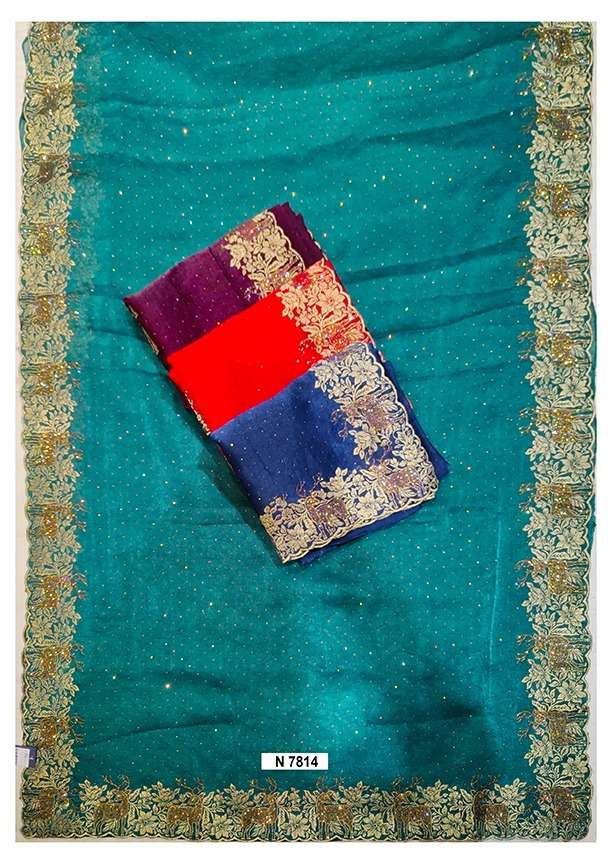 MAHOTSAV NIMAYA PURE FANCY EMBROIDERY PRINTED SAREES-00276
