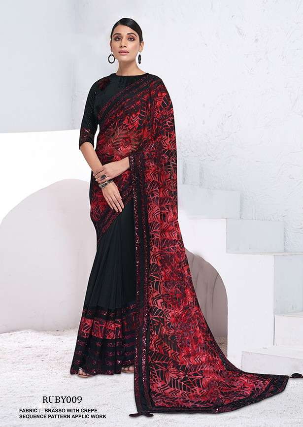 MAHOTSAV RUBY VOL-1 002 TO 009 SERIES PURE ORGANZA PRINTED SAREES-00276