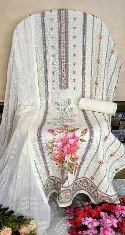 MALIKA VOL-101 BY ASLIWHOLESALE DESIGNER PURE COTTON PAKISTANI DRESSES-00022