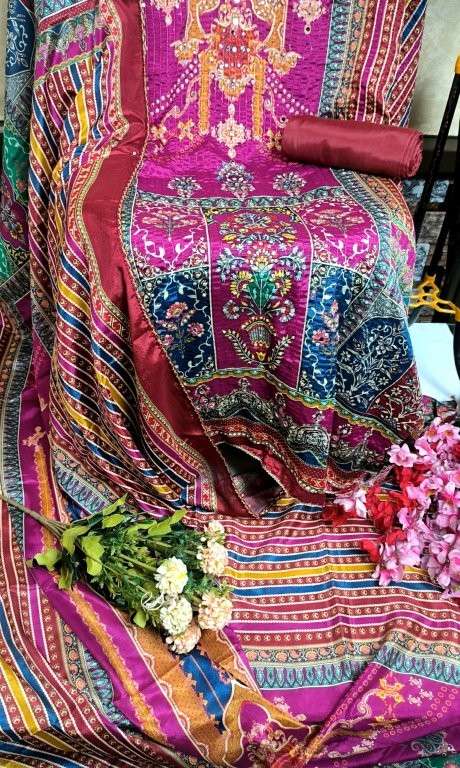 MALIKA VOL-96 BY ASLIWHOLESALE DESIGNER PURE CHINON PRINTED PAKISTANI DRESSES-00022