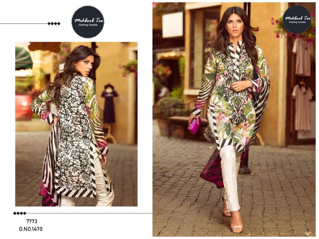 MEHBOOB TEX 1470 PURE COTTON PRINTED EMBROIDERY PAKISTANI DRESS-00071