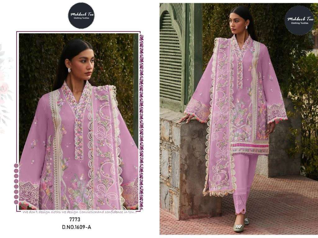 MEHBOOB TEX 1509 PURE VISCOSE LAWN EMBROIDERY PAKISTANI DRESS-00071