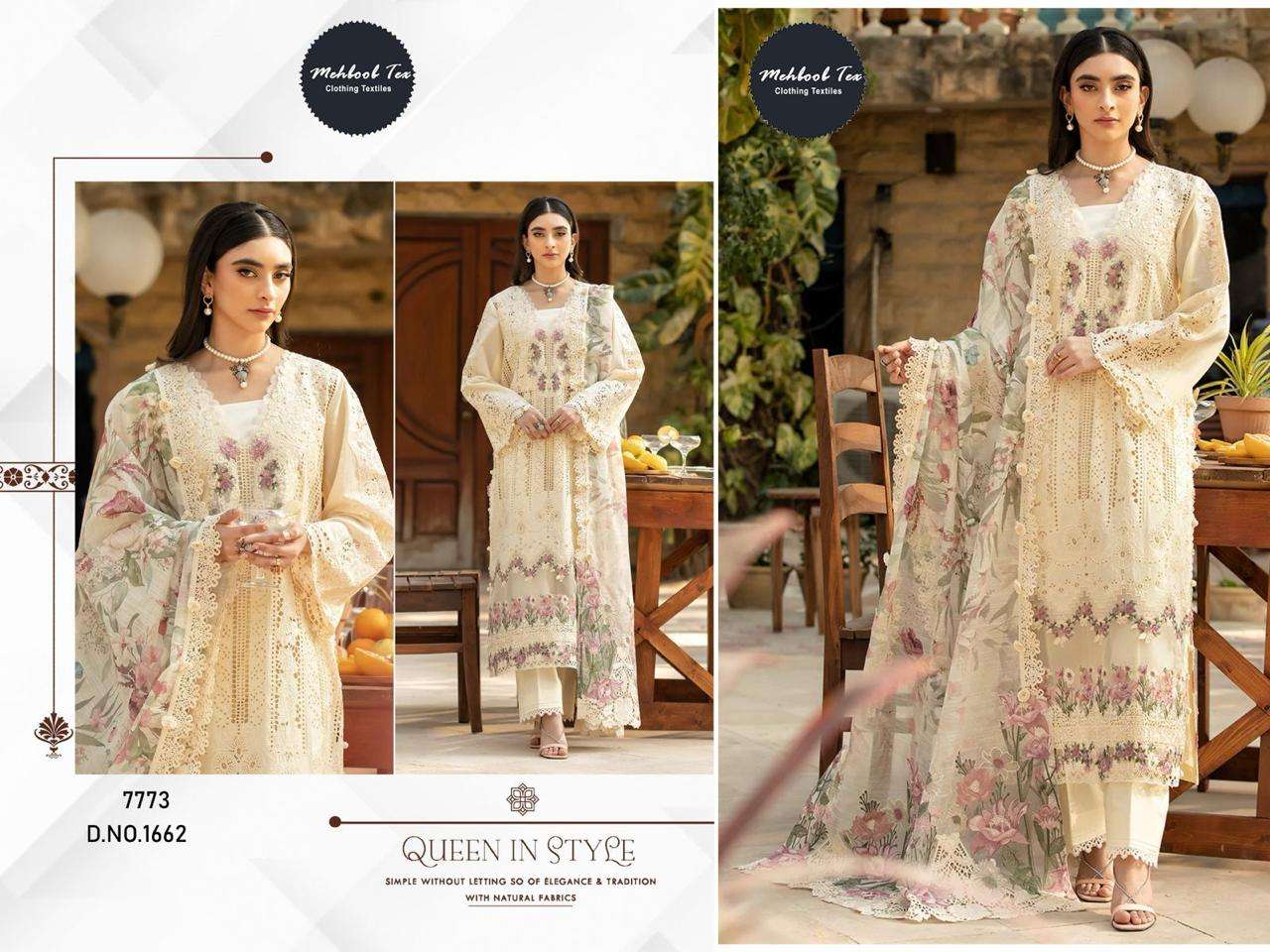 MEHBOOB TEX OMBRE PREMIUM VOL-02 PURE COTTON EMBROIDERY PAKISTANI DRESSSES-00071