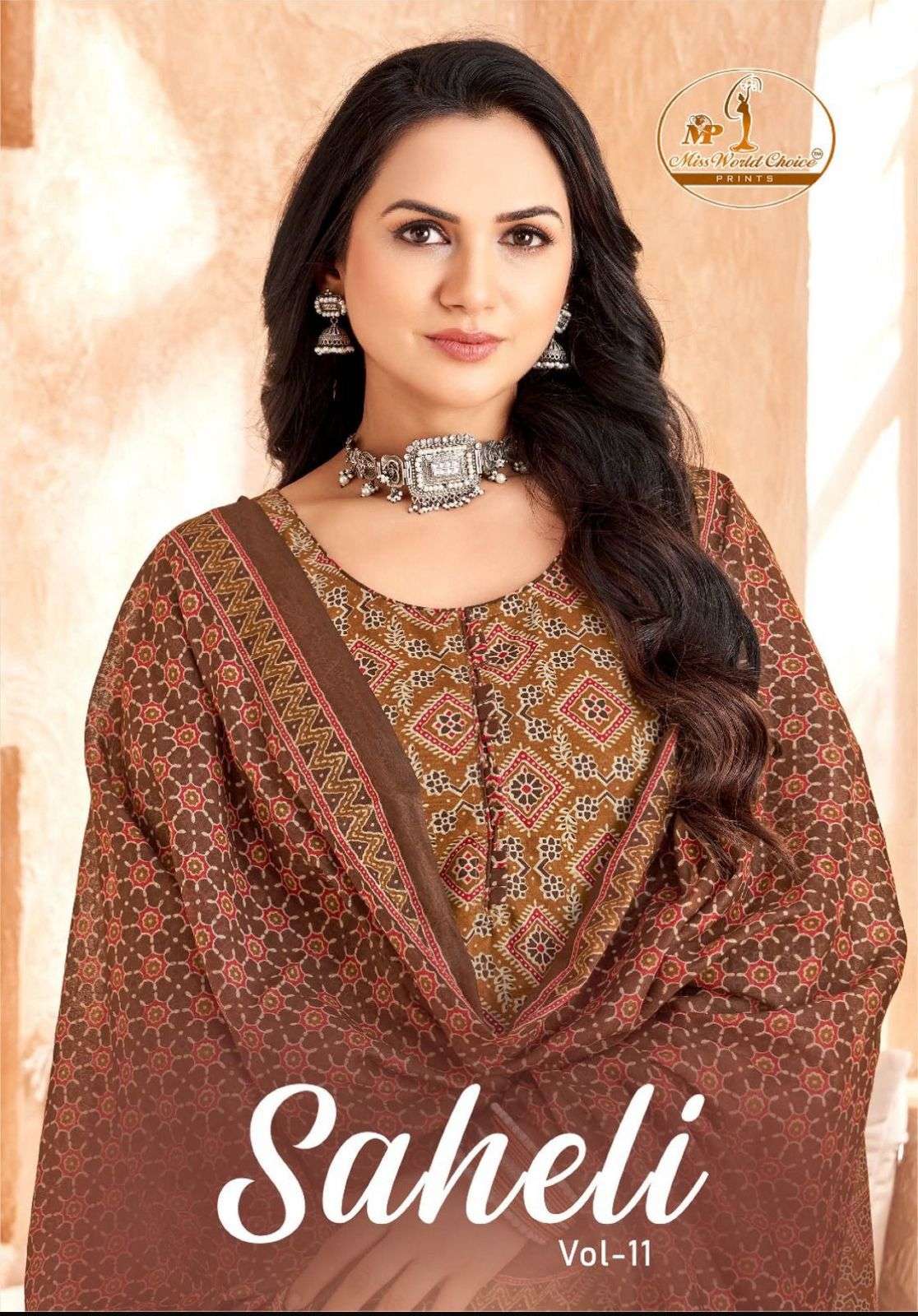 MISSWORLD CHOICE SAHELI VOL-11 11001 TO 11010 SERIES PURE COTTON PRINTED DRESSES-00015