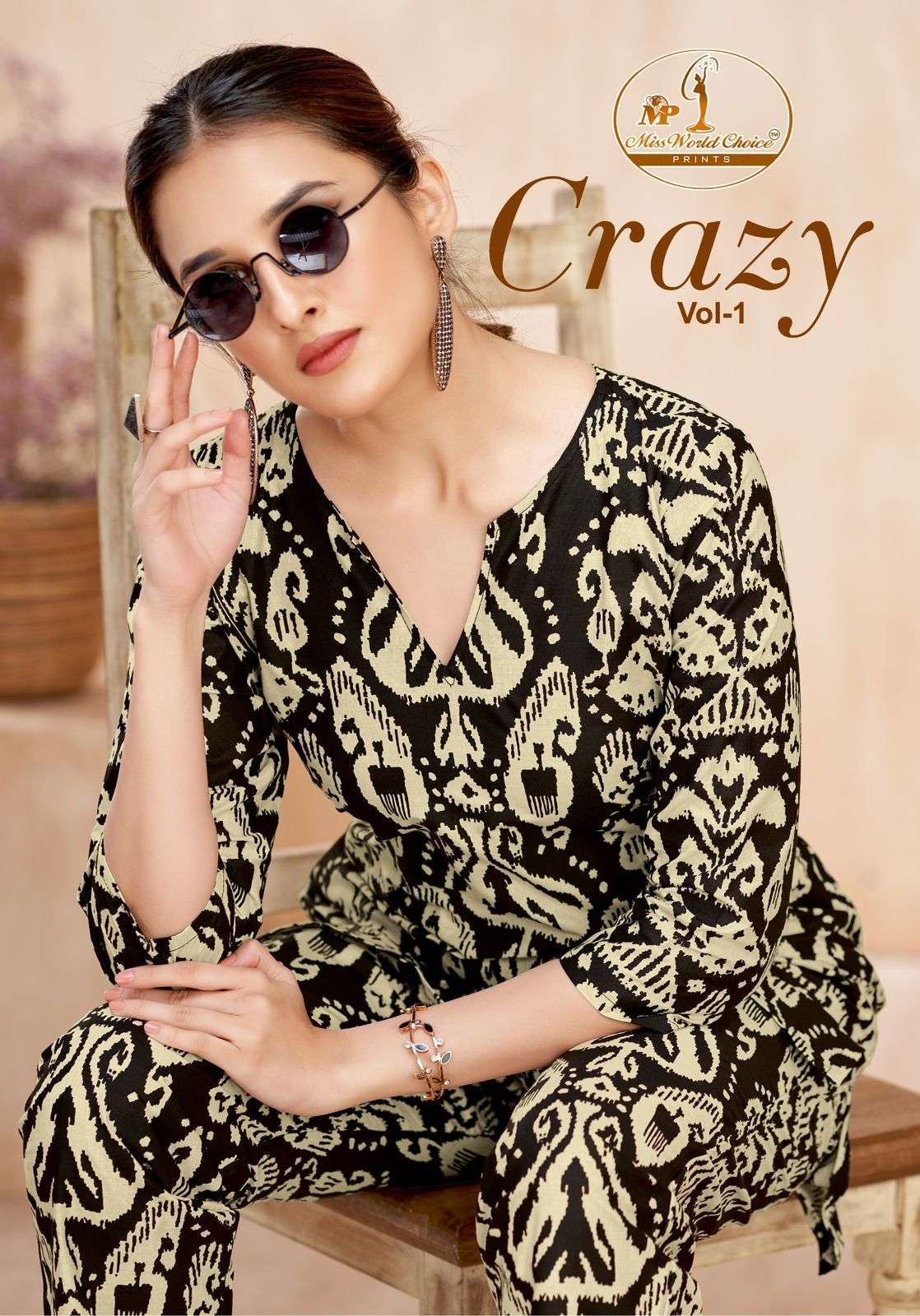 MISSWORLD CRAZY VOL-1 1001 TO 1009 SERIES PURE COTTON PRINTED CO-ORD SET-00015