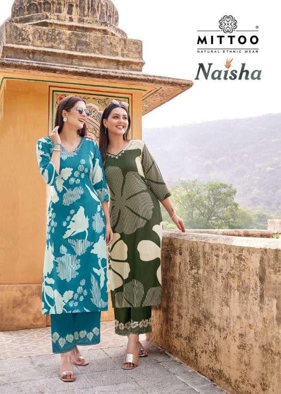 MITTOO NAISHA PURE RAYON PRINTED CO-ORD SET-00014