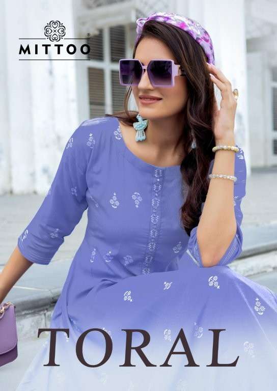 MITTOO TORAL PURE RAYON PRINTED DRESSES-00014