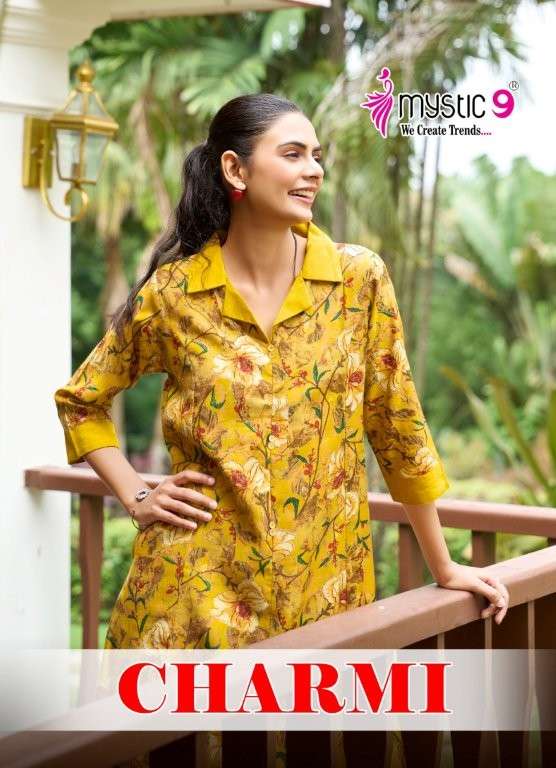 MYSTIC9 CHARMI VOL-01 PURE VERTICAN FOIL PRINTED DRESSES-00140
