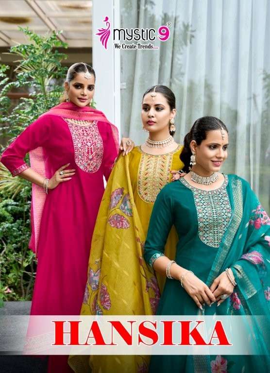 MYSTIC9 HANSHIKA VOL-02 PURE EMBROIDERY DRESSES-00140