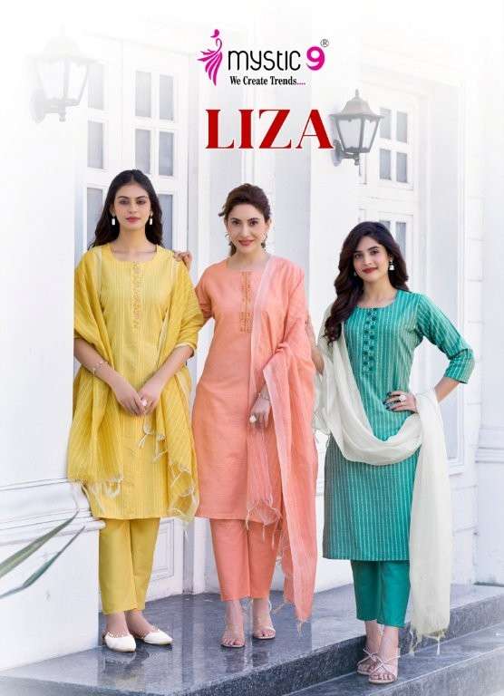 MYSTIC9 LIZA VOL-03 PURE COTTON EMBROIDERY DRESSES-00140