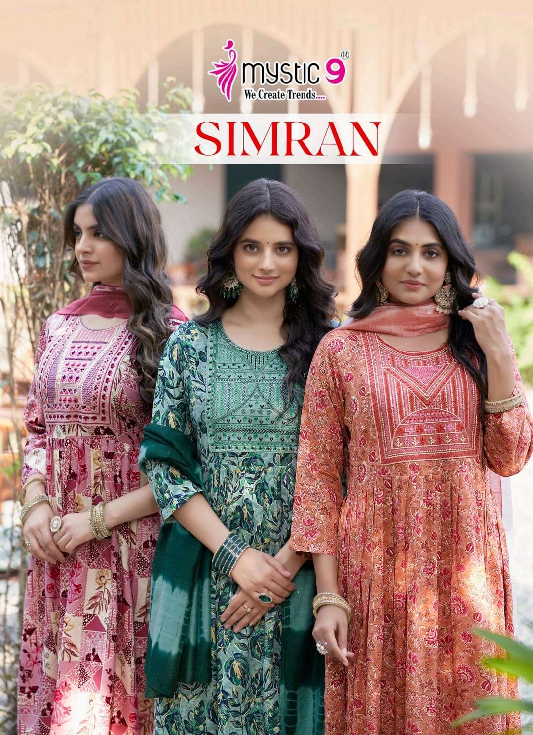 MYSTIC9 SIMRAN VOL-08 PURE FOIL PRINTED RAYON DRESSES-00140