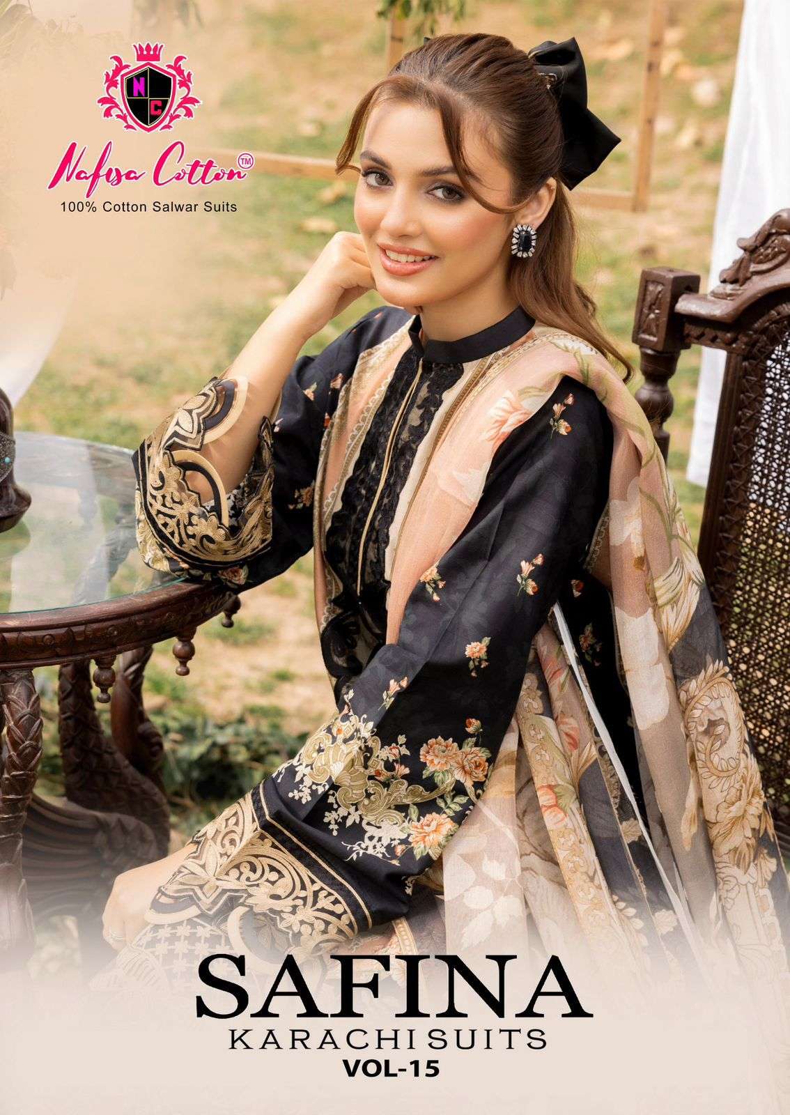 NAFISA COTTON SAFINA VOL-15 PURE COTTON PRINTED PAKISTANI DRESSES-00062