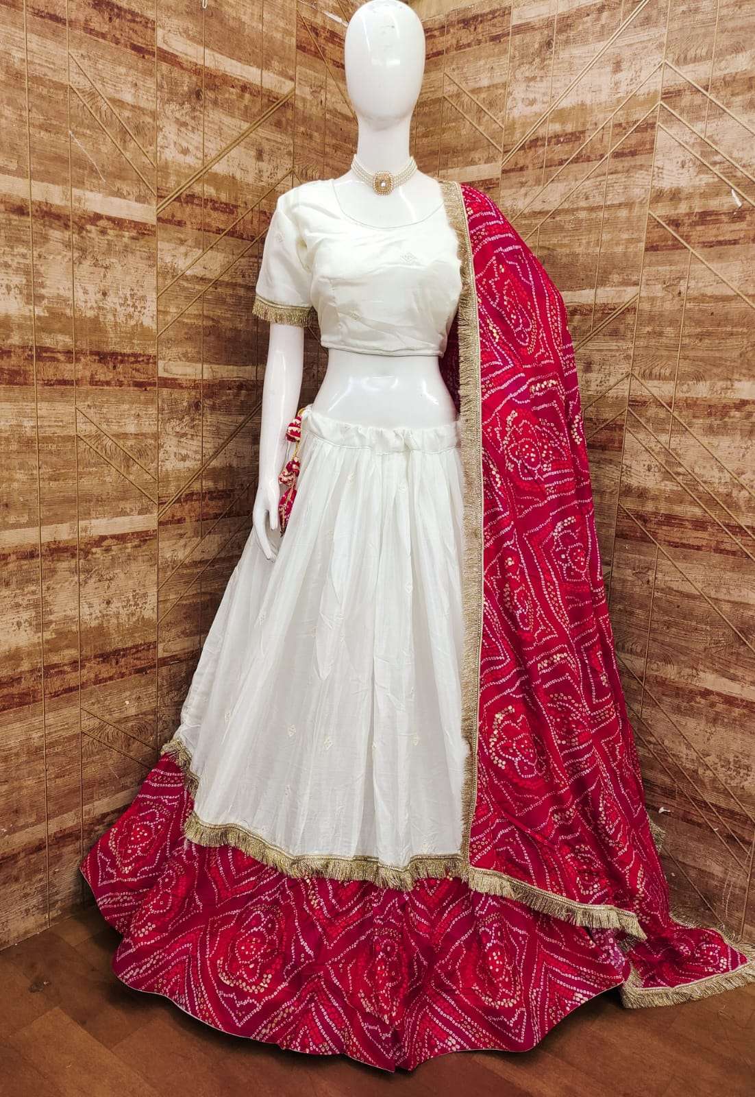 NAVRATRI VOL-12 BY ASLWIHOLESALE DESIGNER PURE CHINNON RAYON EMBROIDERY PRINTED LEHENGAS -00029
