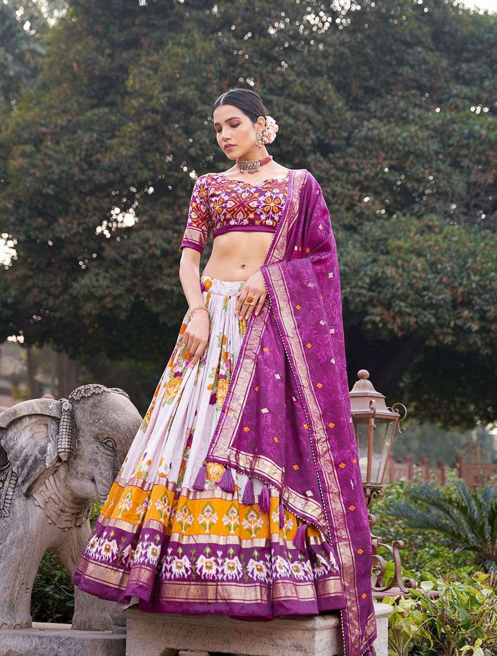 NAVYA VOL-02 BY ASLIWHOLESALE DESIGNER PURE DOLA SILK RPINTED LEHENGAS-00294