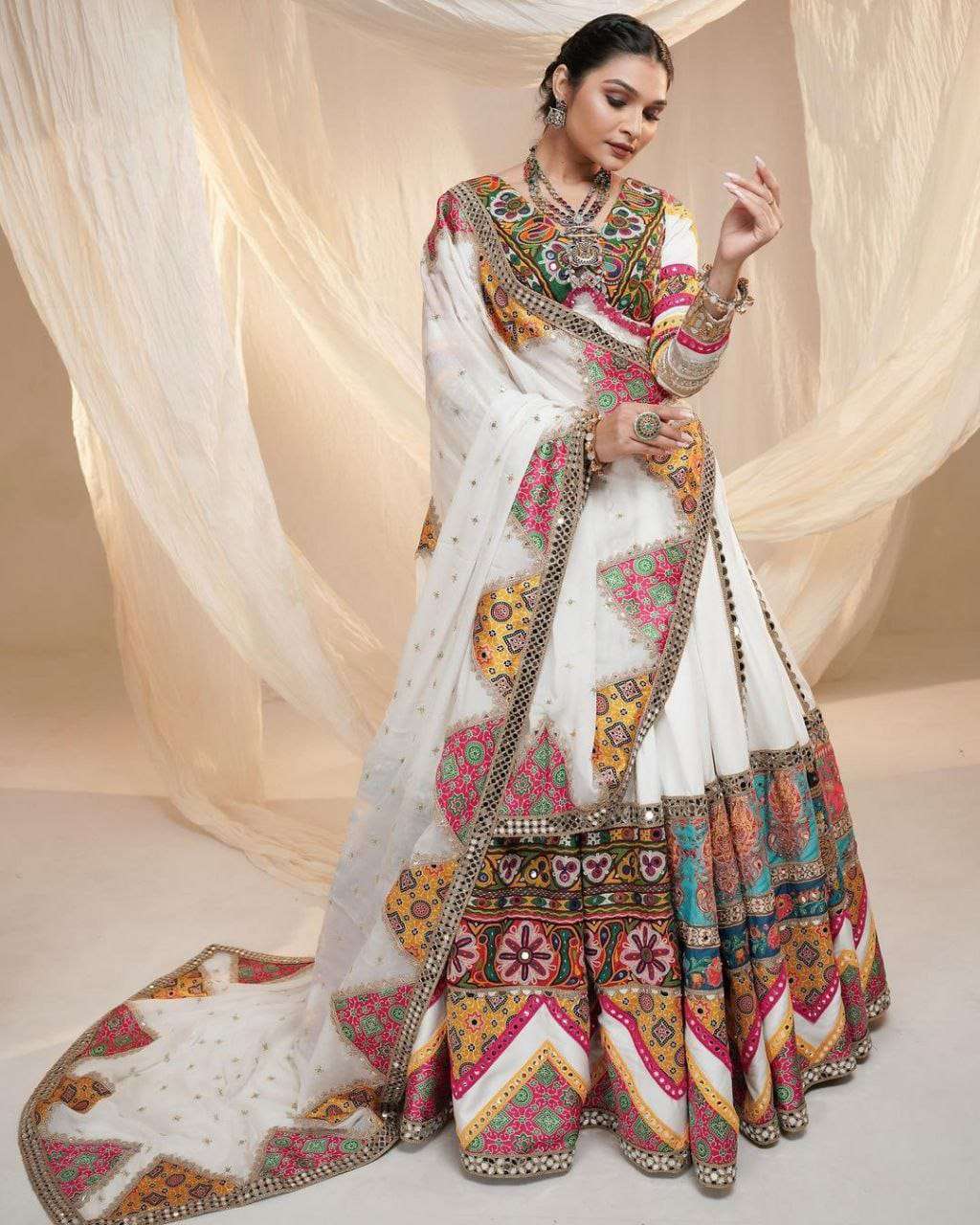 NAVYA VOL-6 BY ASLIWHOLESALE DESIGNER PURE RAYON COTTON PRINTED LEHENGAS-00294