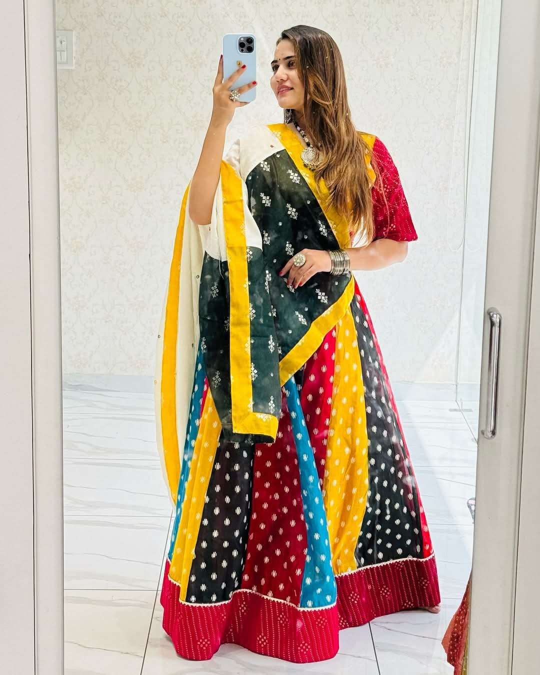 NAVYA VOL-8 BY ASLIWHOLESALE DESIGNER PURE DOLA SILK EMBROIDERY PRINTED LEHENGAS-00294
