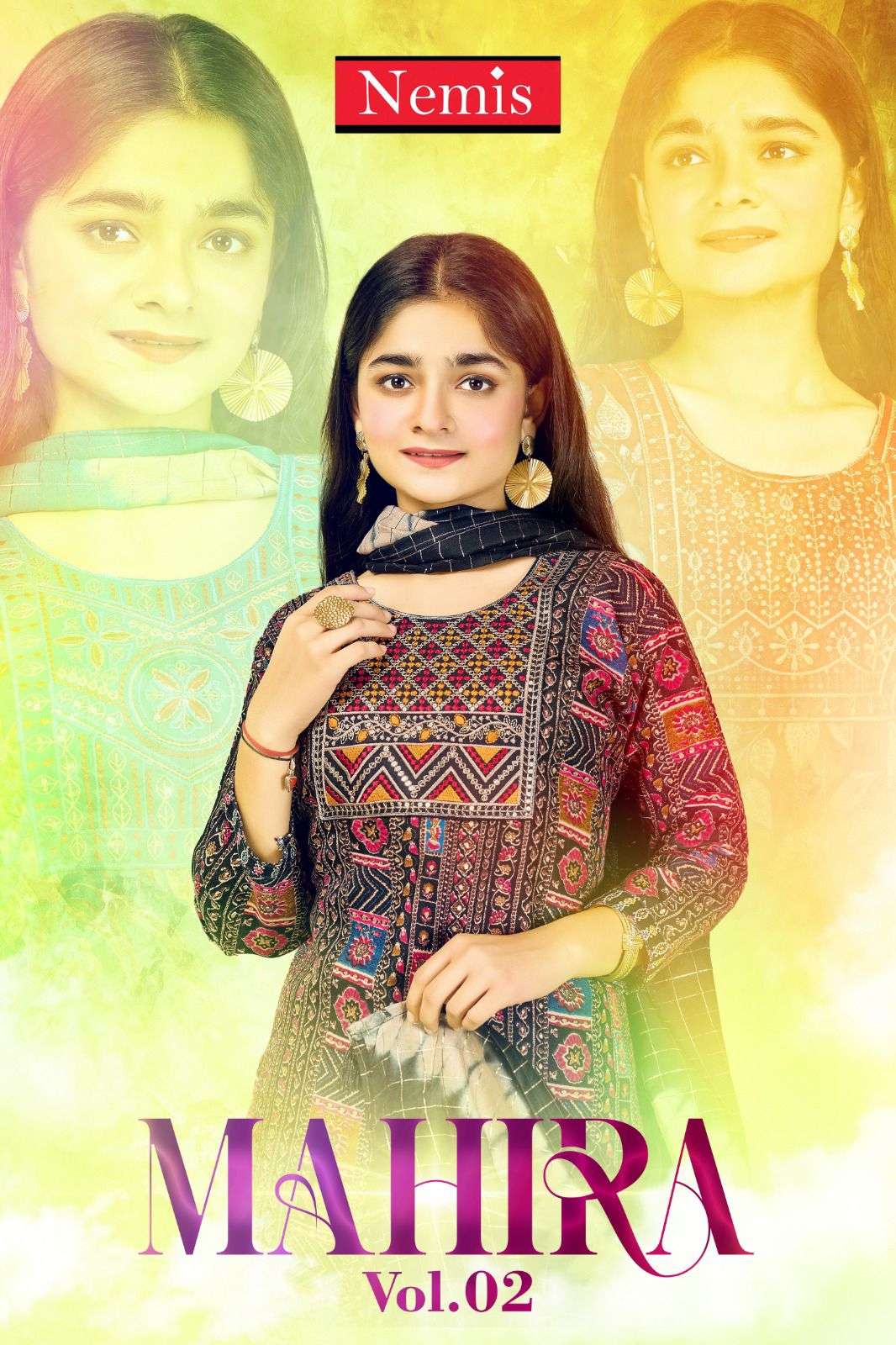 NEMIS MAHIRA VOL-03 PURE CAPSULE PRINTED DRESSES-00140
