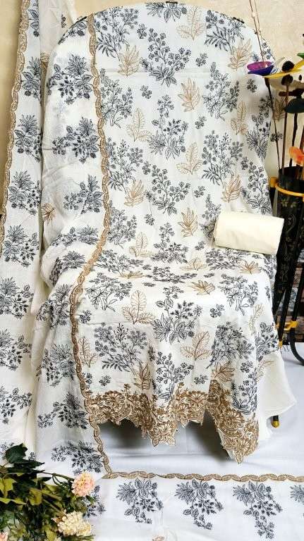 NOOR BY ASLIWHOLESALE DESIGNER PURE LAWN EMBRODERY PAKISTANI DRESS-00022