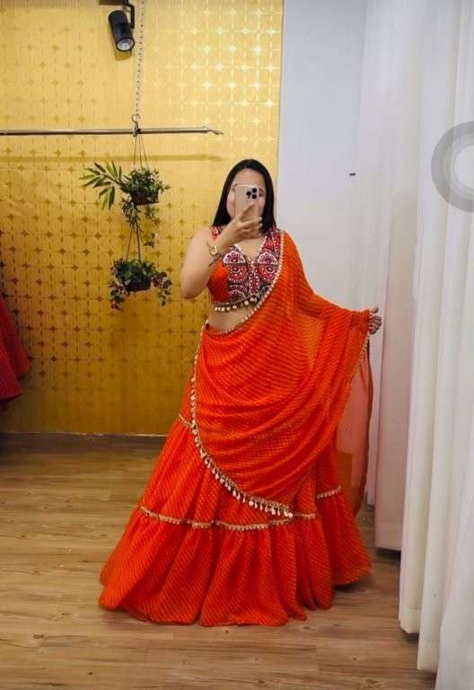 PC-N46 BY ASLIWHOLESALE DESIGNER PURE FAUX GEORGETTE LEHENGA-00045