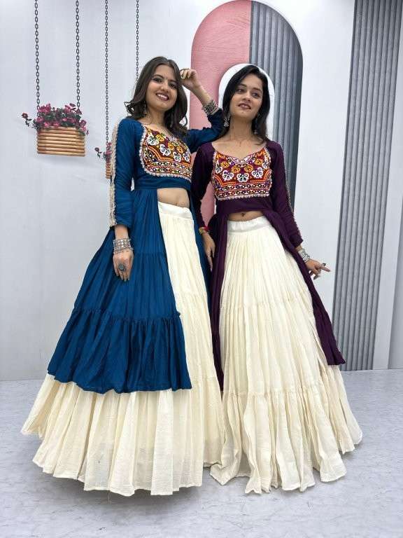 PC-N47 BY ASLIWHOLESALE DESIGNER PURE COTTON  LEHENGAS-00045