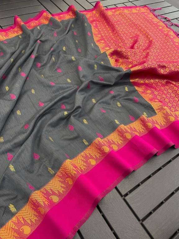 PENNY VOL-108 BY ASLIWHOLESALE DESIGNER PURE COTTON SILK SAREES-00081