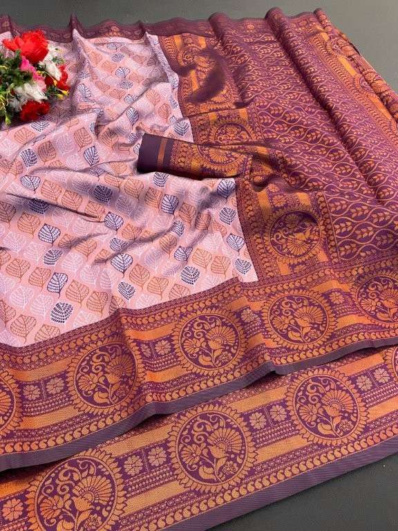 PENNY VOL-112 BY ASLIWHOLESALE DRESIGNER PURE KANJIVARAM SILK SAREES-00081