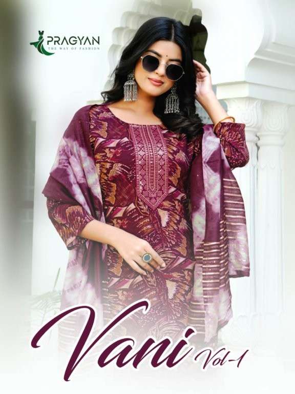 PRAGYAN VAIN VOL-01 PURE RAYON PRINTED EMBROIDERY DRESSES-00140
