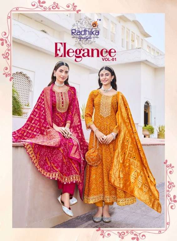 RADHIKA LIFESTYLE ELEGANCE VOL-01 PURE RAYON PRINTED DRESSES-00140