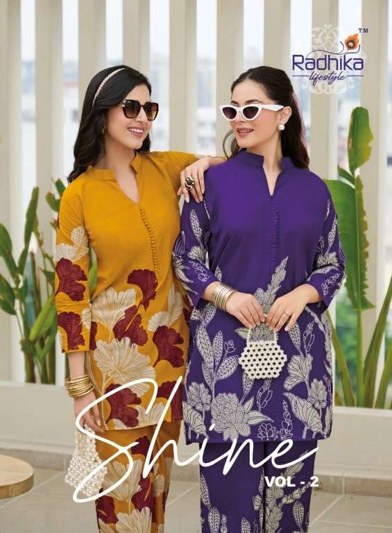 RADHIKA LIFESTYLE SHINE VOL-02 PURE COTTON CO-ORD SET-00014