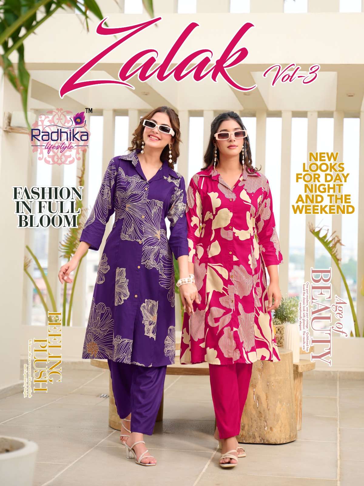 RADHIKA LIFESTYLE ZALAK VOL-03 PURE RAYON FOIL PRINTED CO-ORD SET-00140