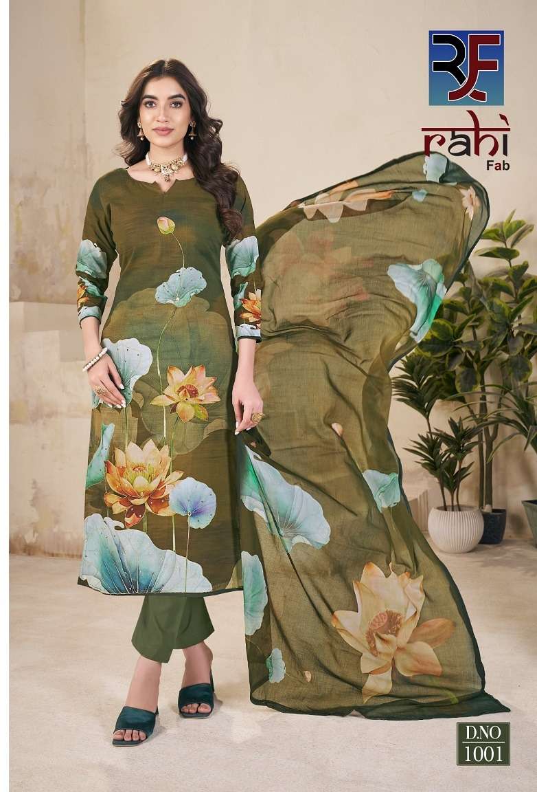 RAHIFAB ROYAL GOLD VOL-1 1001 TO 1008 SERIES PURE COTTON PRINTED DRESSES-00015